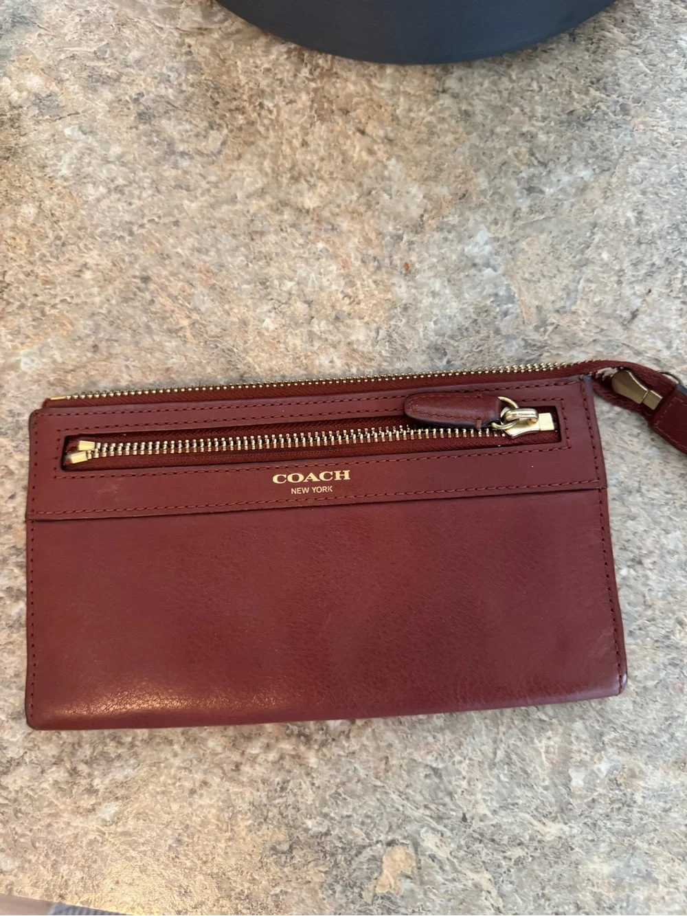 COACH Leather Wristlet